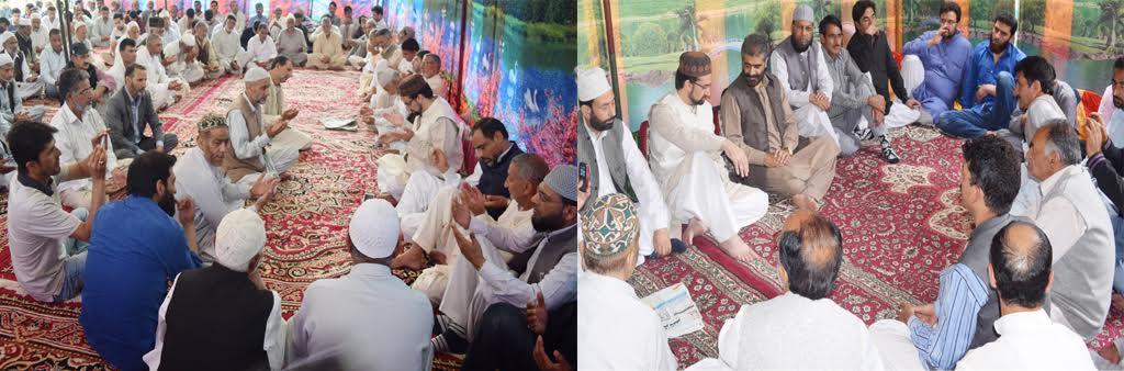 Mirwaiz visits Sopore, Pattan